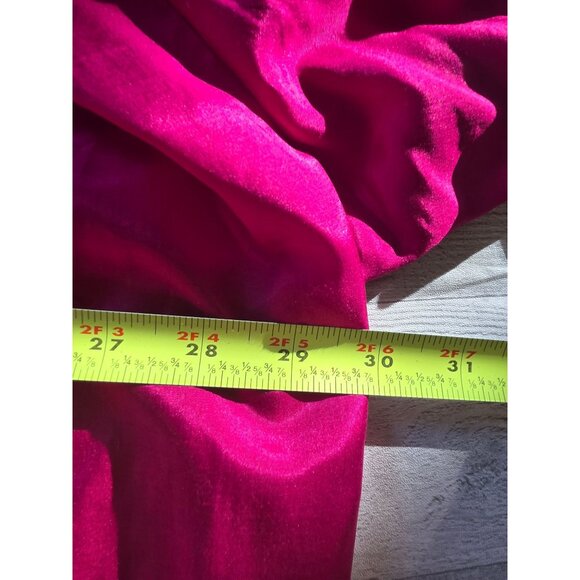 Vintage Cali Womens Silk Fuchsia Oversized Button-Up Blouse Size 44 - Picture 6 of 6